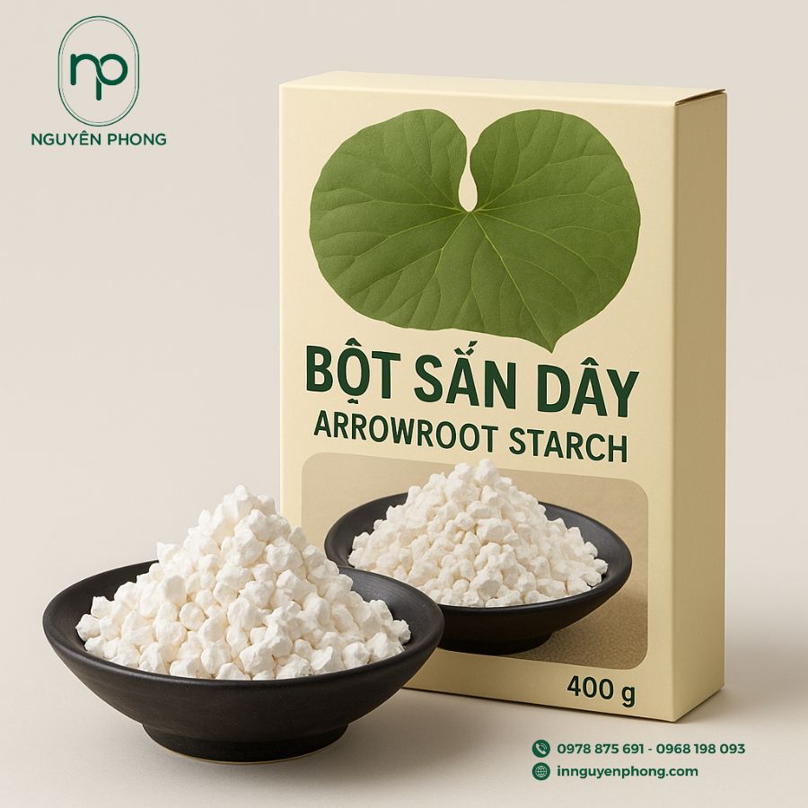 In Hộp Giấy Đựng Bột Sắn Dây
